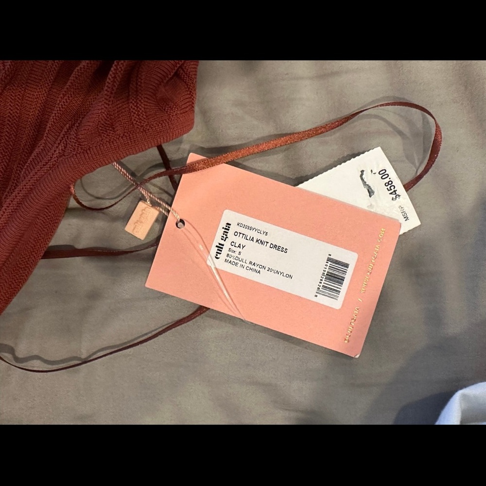 Cult Gaia Maroon ottilia Backless Dress - Picture 7 of 7